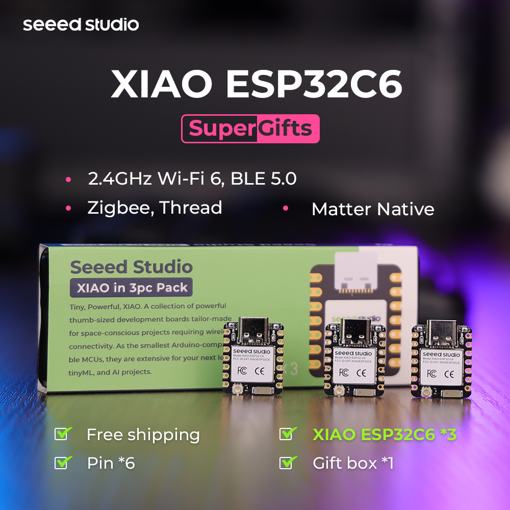 Display Epaper 2.9 - Scheda di Sviluppo ESP32C6 Mini XIAO